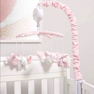 Pink Elephant Crib Mobile for Crib